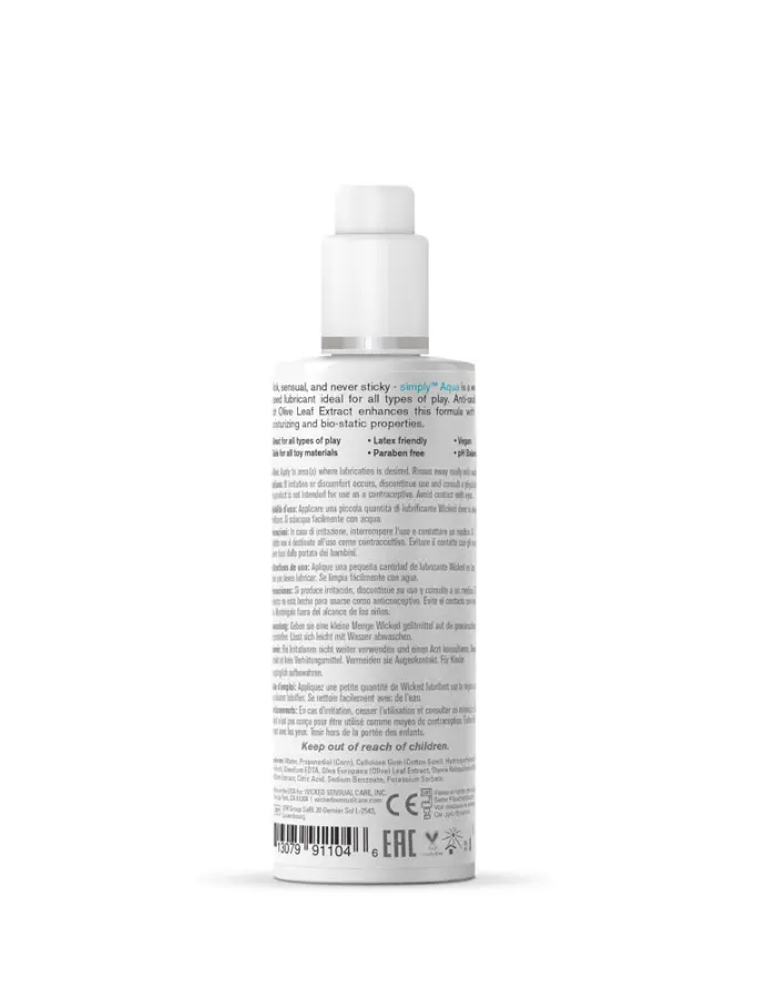 Simply Aqua Fragrance Free Lubricant - 4 Fl. Oz.