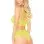 2 Pc Crop Top & Panty - Neon Yellow - M/l