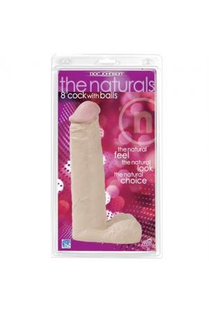 The Naturals Cock and Balls 8 Inch