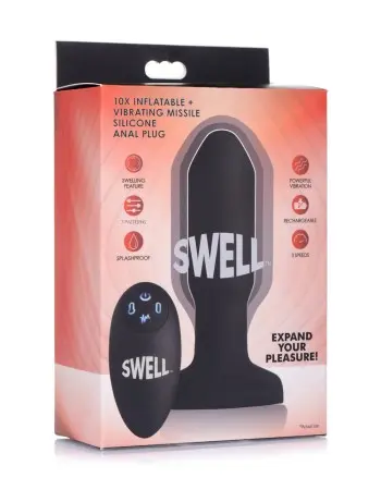 World's 1st Remote Control Inflatable 10x Missile  Anal Plug