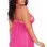 Babydoll and G-String - Queen Size - Hot Pink