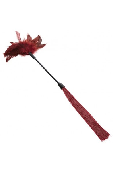 Sex and Mischief Enchanted Feather Tickler - Burgundy