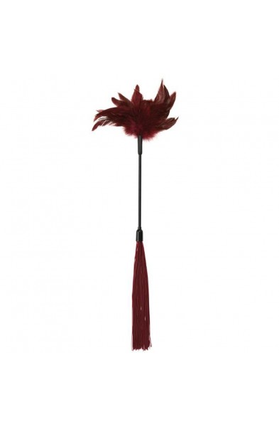 Sex and Mischief Enchanted Feather Tickler - Burgundy