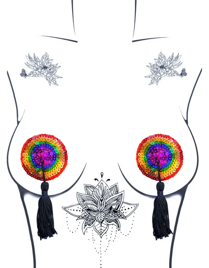 Lgbtqa and Xo Reusable Silicone Nipztix
