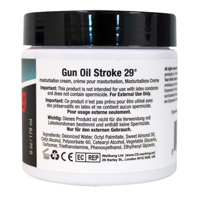 Gun Oil Stroke 29 6 Oz 178ml Jar Masturbation Cream