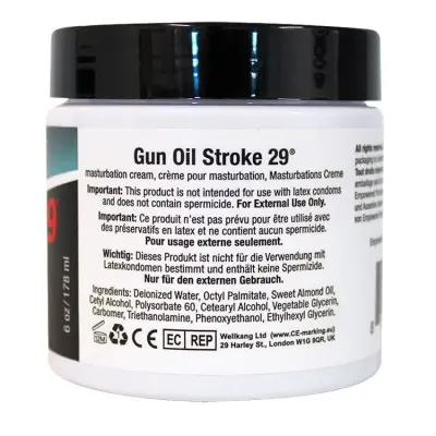 Gun Oil Stroke 29 6 Oz 178ml Jar Masturbation Cream