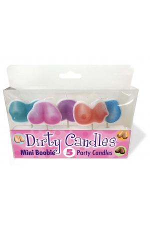 Dirty Boob Candles 5 Party Candles