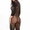 Exotic Geometry Bodystocking - Black - S/m