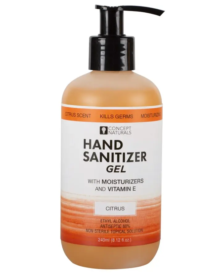 Concept Naturals Hand Sanitizer Gel - Citrus -  8.12 Fl. Oz.