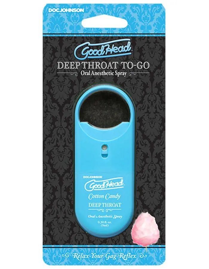 Goodhead - Deep Throat Spray to-Go - Cotton Candy - 0.30 Fl. Oz.