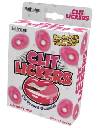 Clit Lickers Gummies Raspberry Flavors 4.2oz