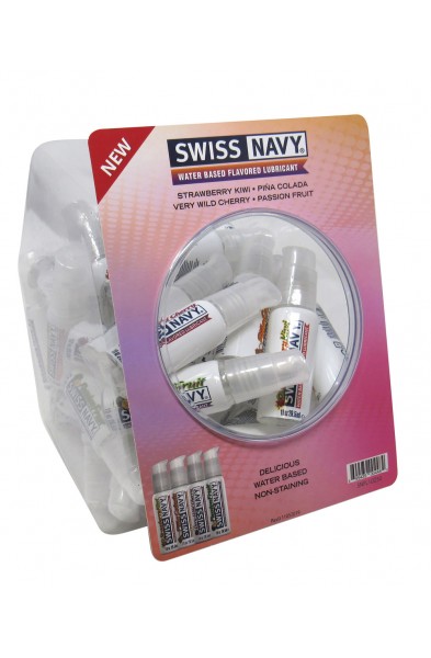 Swiss Navy 4 Flavored 1oz 50ct Fishbowl