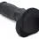 Power Pecker 7 Inch Silicone Dildo With Balls - Black