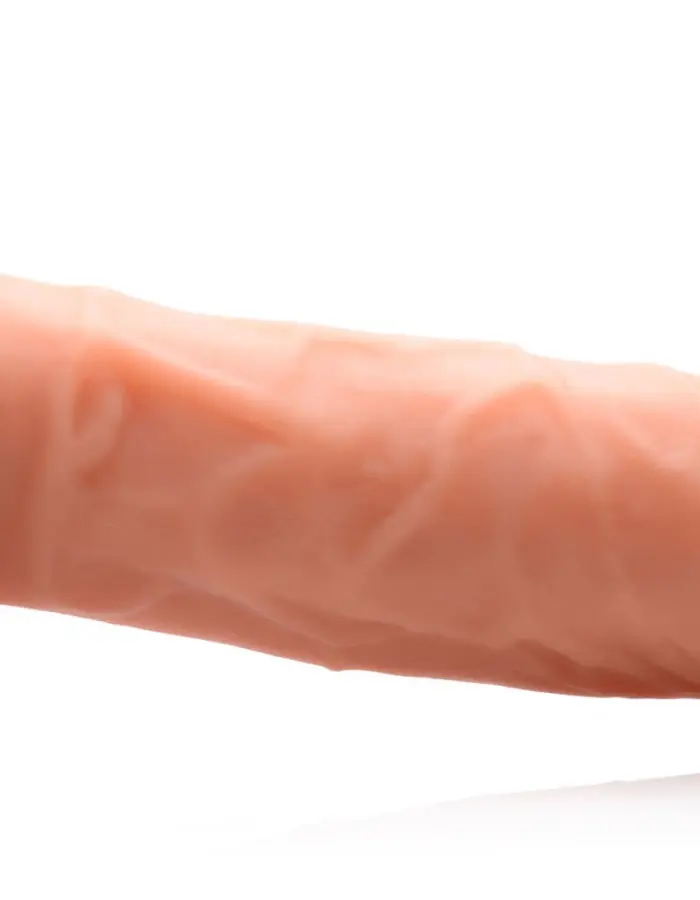 Power Pecker 7 Inch Silicone Dildo With Balls - Flesh