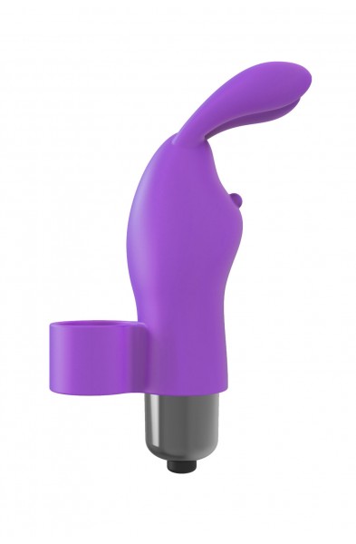 The 9's Flirt Finger Bunny Finger Vibrator - Purple