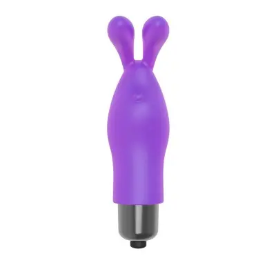 The 9's Flirt Finger Bunny Finger Vibrator - Purple