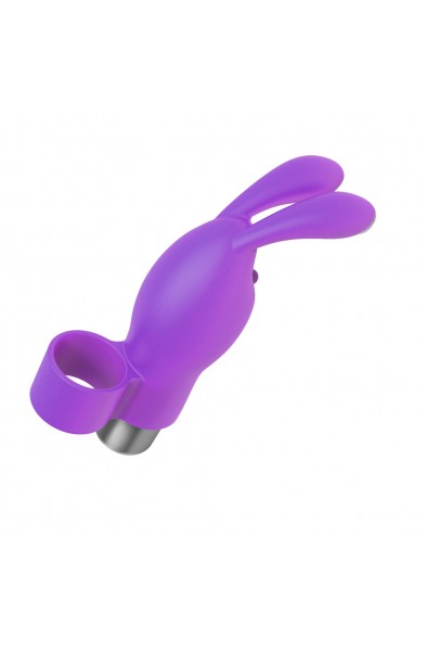 The 9's Flirt Finger Bunny Finger Vibrator - Purple