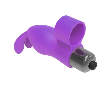 The 9's Flirt Finger Bunny Finger Vibrator - Purple