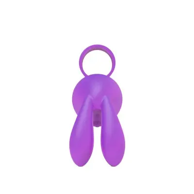 The 9's Flirt Finger Bunny Finger Vibrator - Purple