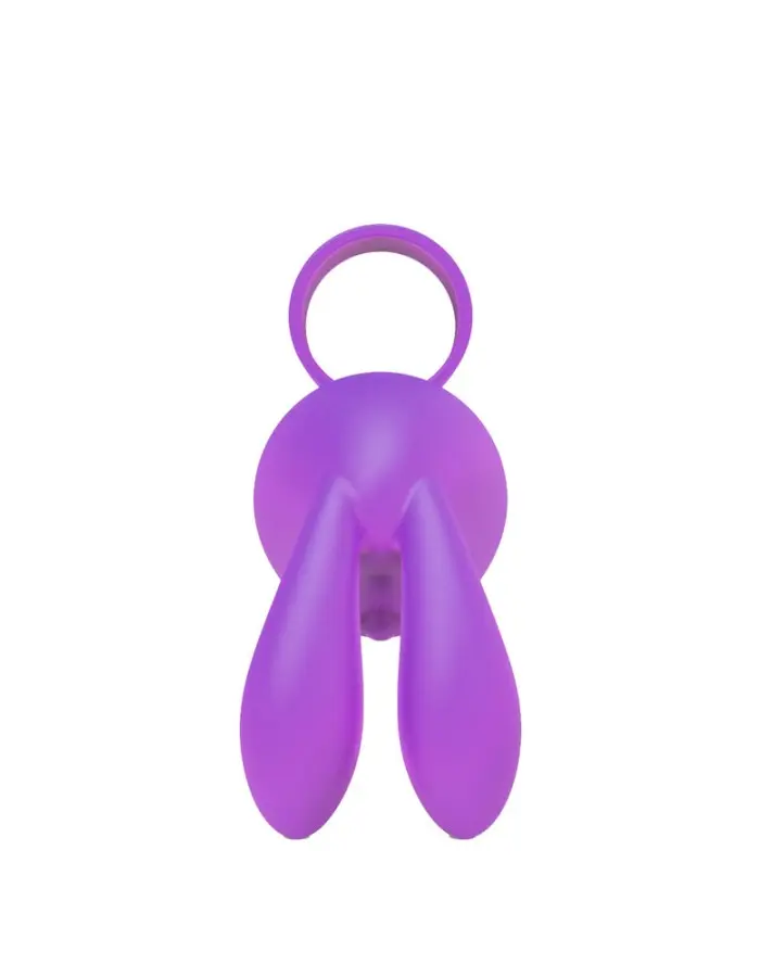 The 9's Flirt Finger Bunny Finger Vibrator - Purple