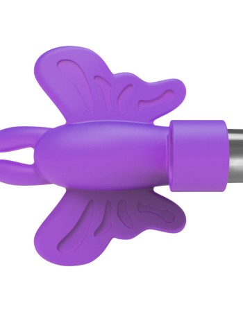 The 9's Flirt Finger Butterfly Finger Vibrator - Purple