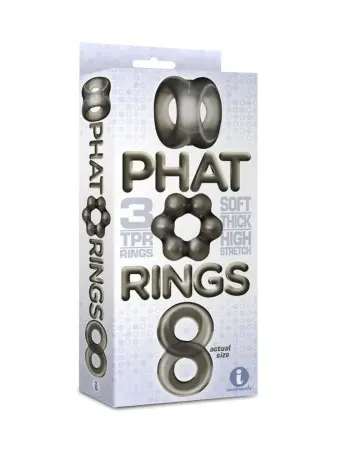 The 9's Phat Cock Rings - Smoke