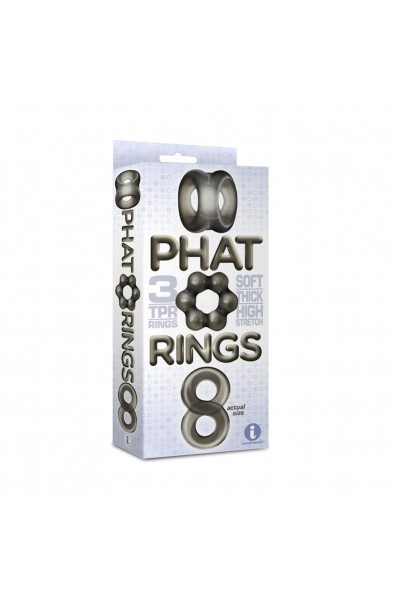 The 9's Phat Cock Rings - Smoke