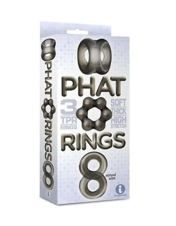 The 9's Phat Cock Rings - Smoke