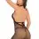 Take Me Fishnet Mini Dress - One Size - Black