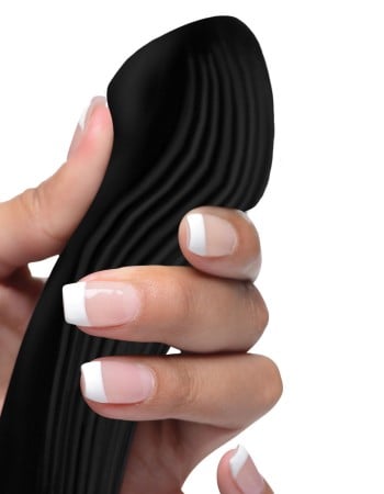 7x Bendable Silicone Vibrator - Black