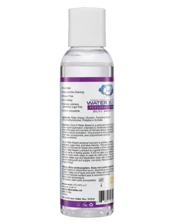 Cloud 9 Water Based Personal Lubricant 4 Oz