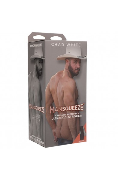 Man Squeeze - Chad White - Ultraskyn Stroker -  Ass