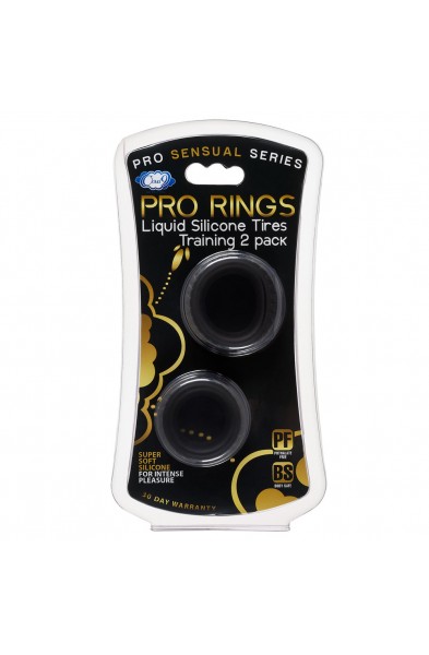 Cloud 9 Pro Rings Liquid Silicone Tires 2 Pack - Black