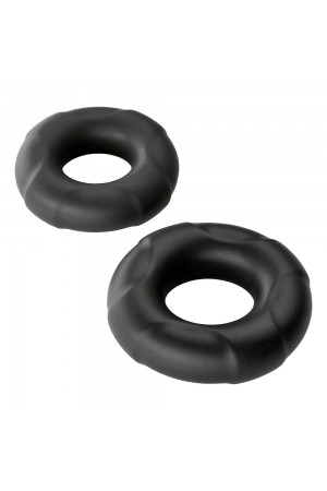 Cloud 9 Pro Rings Liquid Silicone Donuts 2 Pack -  Black