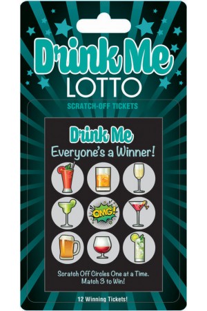 Drink Me Lotto 12 Winning Tickets!