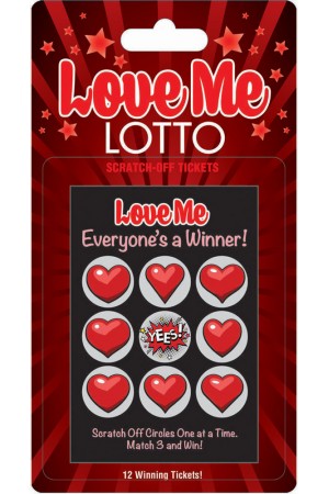 Love Me Lotto 12 Winning Tickets!