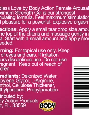 Endless Love Female Arousal Gel Maximum Strength - .5 Oz.