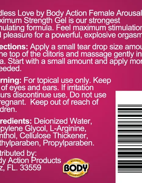 Endless Love Female Arousal Gel Maximum Strength - .5 Oz.