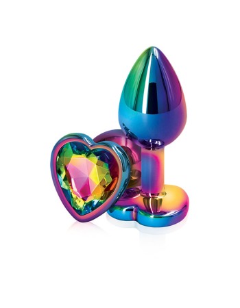 Rear Assets - Multicolor Heart - Small - Rainbow