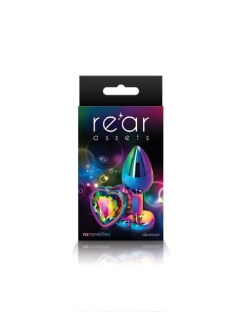 Rear Assets - Multicolor Heart - Medium - Rainbow