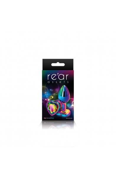 Rear Assets - Multicolor Heart - Medium - Rainbow