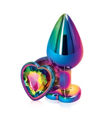 Rear Assets - Multicolor Heart - Medium - Rainbow