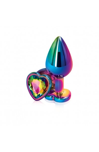 Rear Assets - Multicolor Heart - Medium - Rainbow