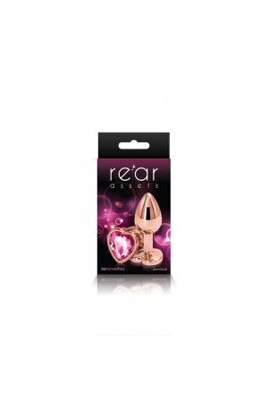 Rear Assets - Rose Gold Heart - Small - Pink