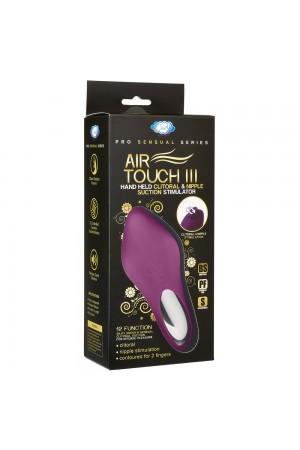 Pro Sensual Air Touch III Hand Held Clitoral and Nipple Stimulator - Plum