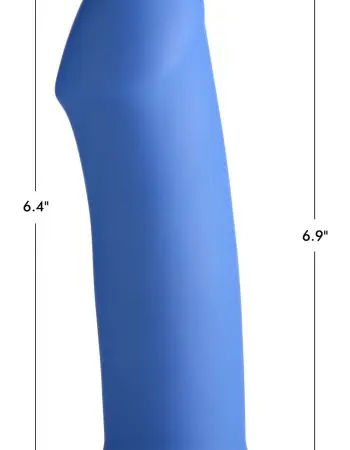 Squeezable Thick Phallic Dildo - Blue