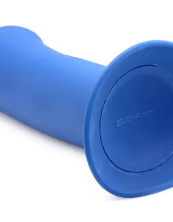 Squeezable Thick Phallic Dildo - Blue