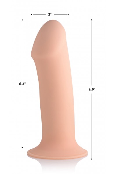 Squeezable Thick Phallic Dildo - Flesh