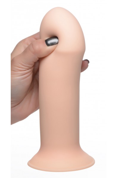 Squeezable Thick Phallic Dildo - Flesh