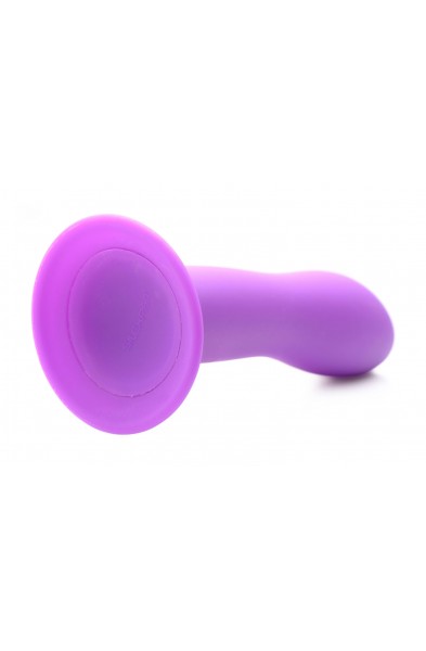 Squeezable Slender Dildo - Purple